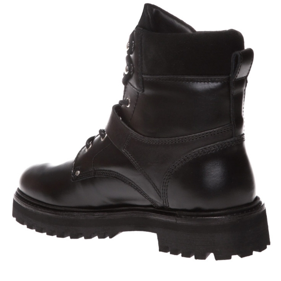 New ALLSAINTS Combat Boots • Paulina Black Leather • Lace Up Buckle 8 9 … - Picture 3 of 4